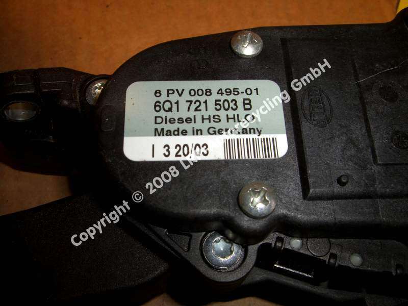 GASPEDAL FABIA 6Y TYP 6Y BJ.2003 6Q1721503B